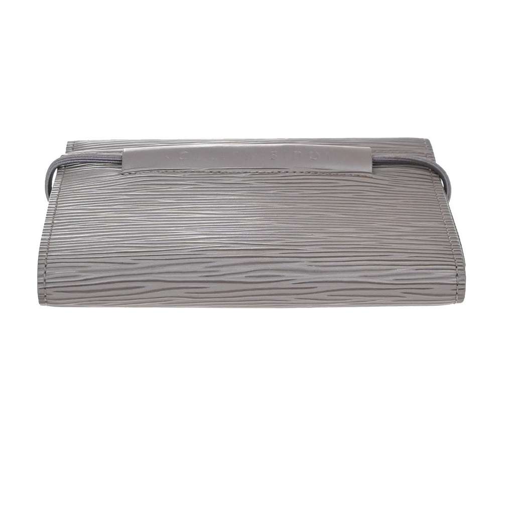 Louis Vuitton Porte Monnaie Elastique Wallet Purple Leather Good condition - Box View