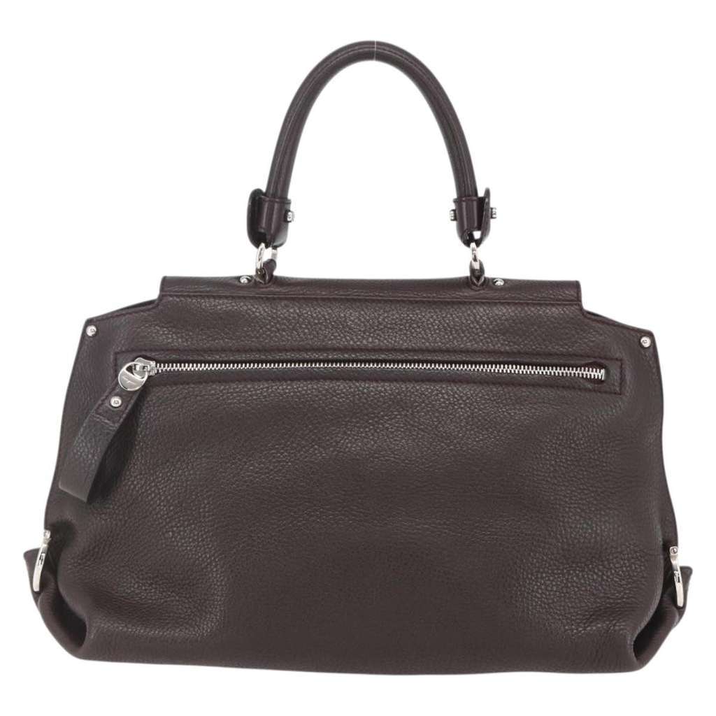 Salvatore Ferragamo Sofia Satchel Brown Leather Good condition - Back View