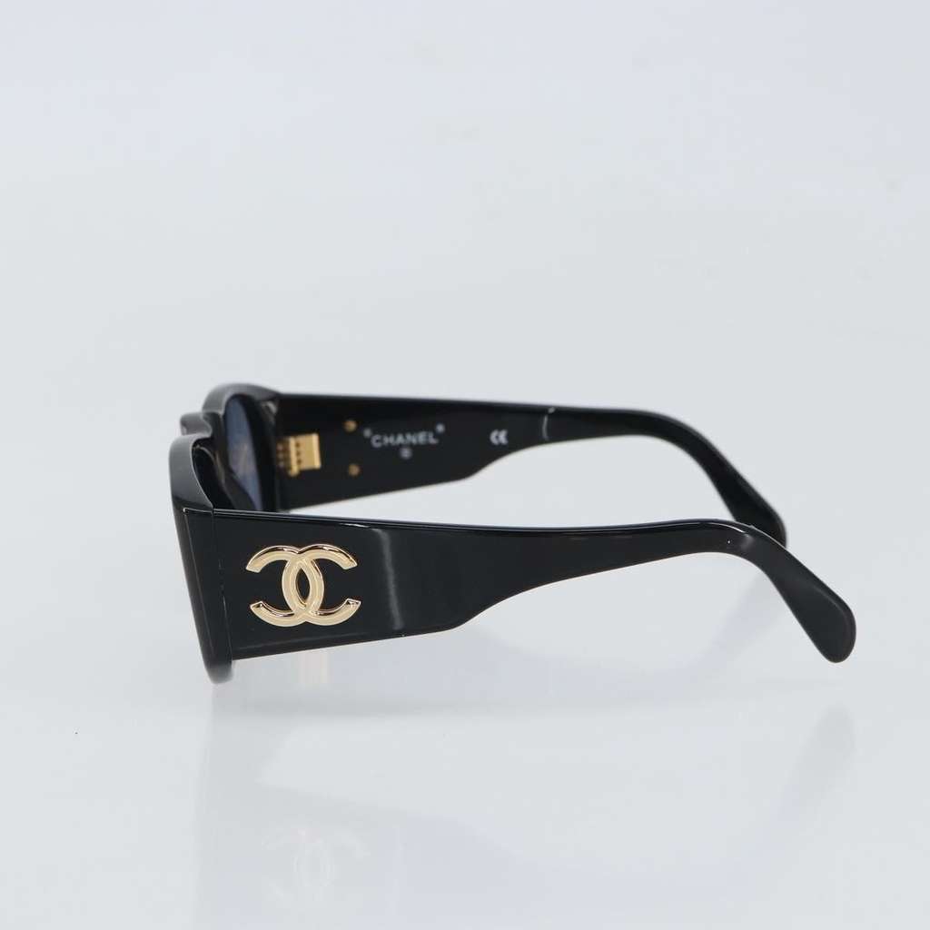 Chanel CHANEL Logo Sunglasses Eye Wear Black Plastic Good condition - Inside View