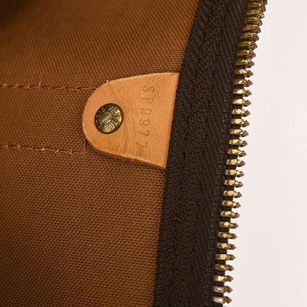 Louis Vuitton Keepall Bag Brown Canvas Fair condition - Model View