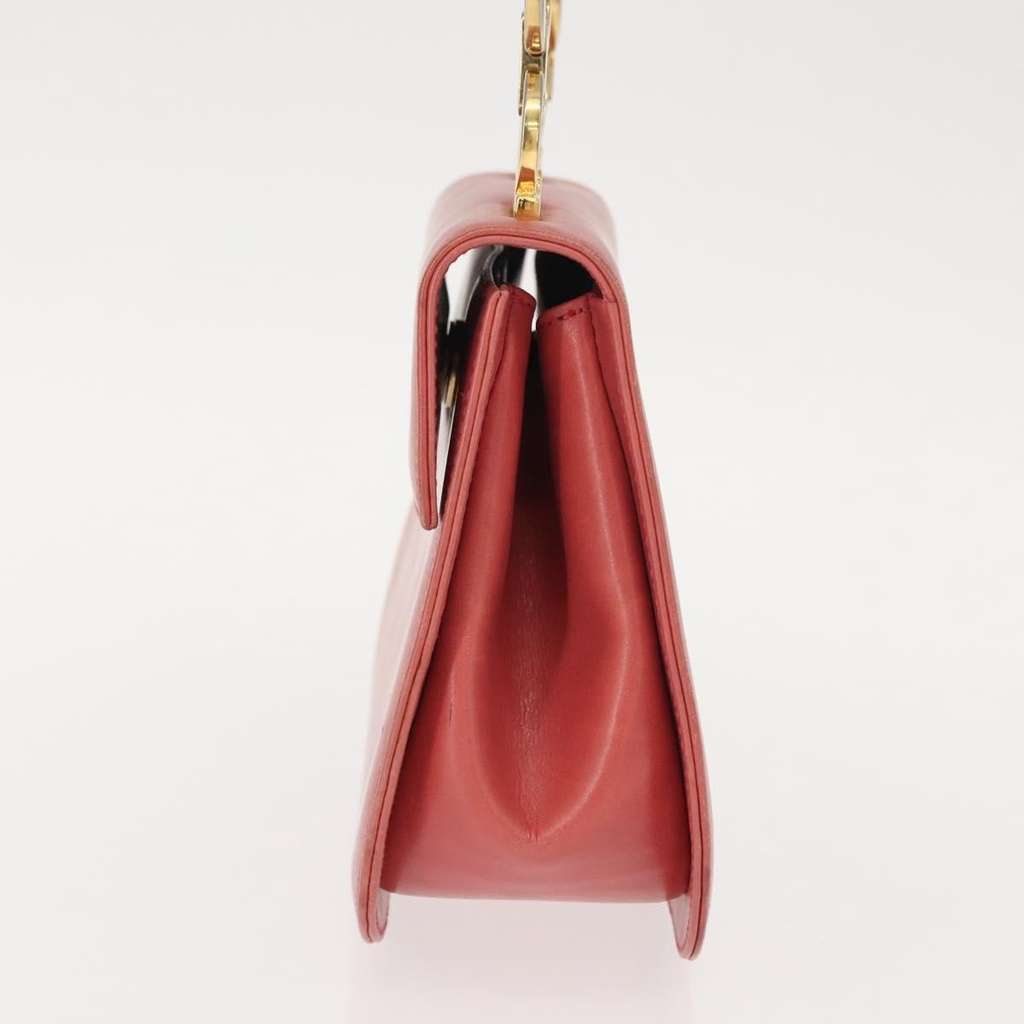 Salvatore Ferragamo Gancini Shoulder Bag Pink Leather Good condition - Inside View