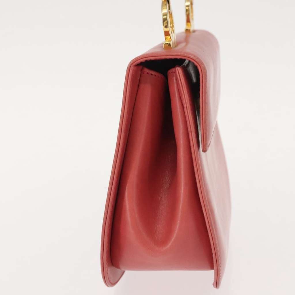 Salvatore Ferragamo Gancini Shoulder Bag Pink Leather Good condition - Model View