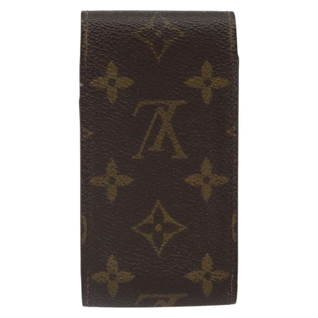 Louis Vuitton Cigarette Case Brown Canvas Good condition - Back View