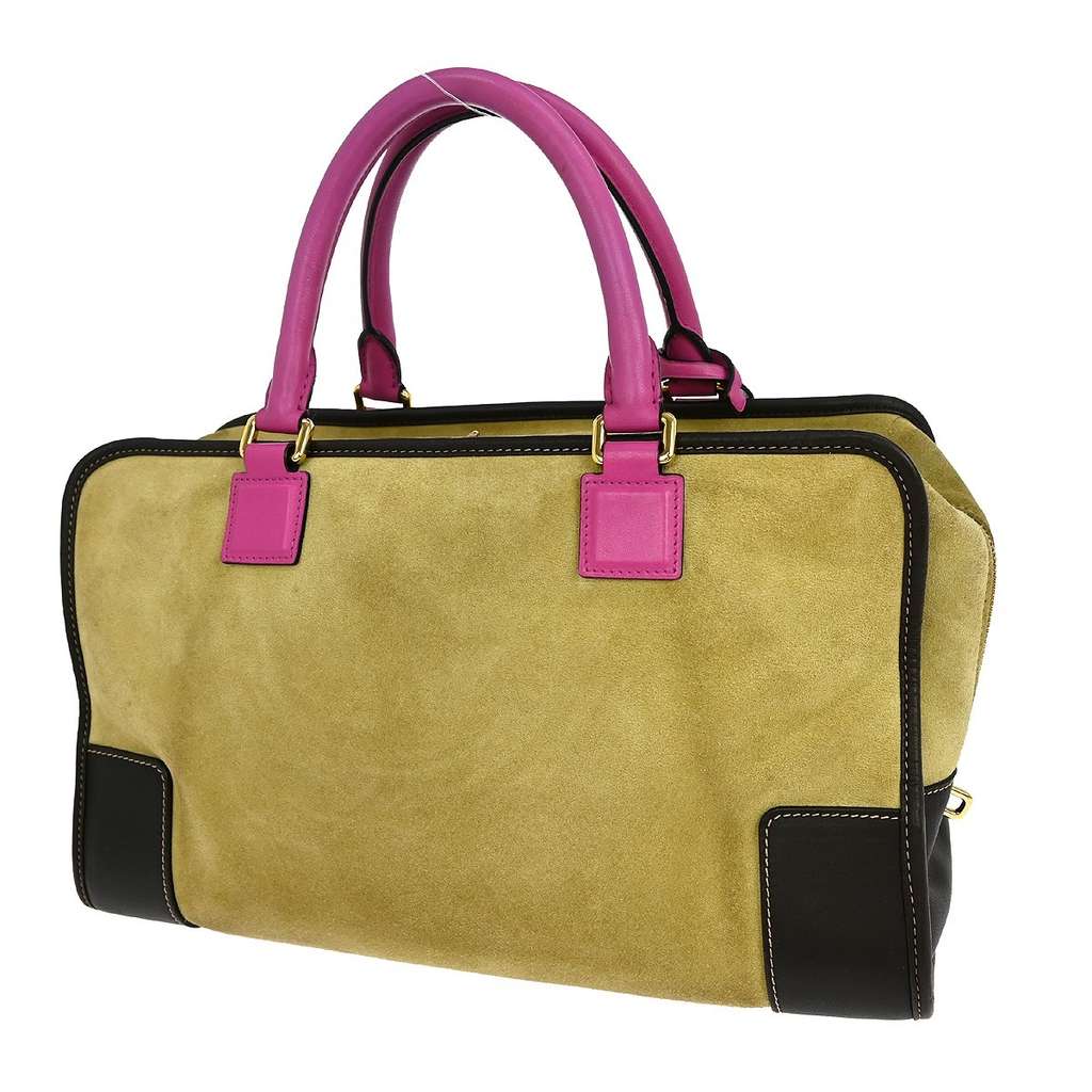 Loewe Amazona suede Beige Leather Good condition - Back View