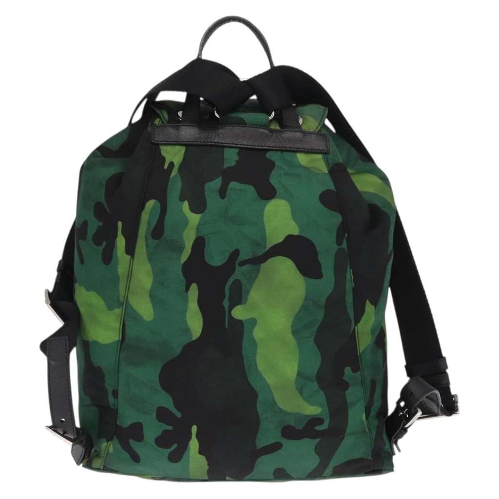 Prada Camouflage Backpack Green Good condition - Back View