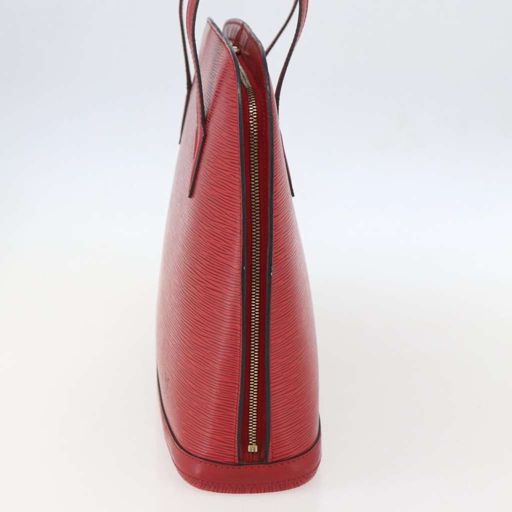 Louis Vuitton Lussac Handbag Red Leather Good condition - Model View