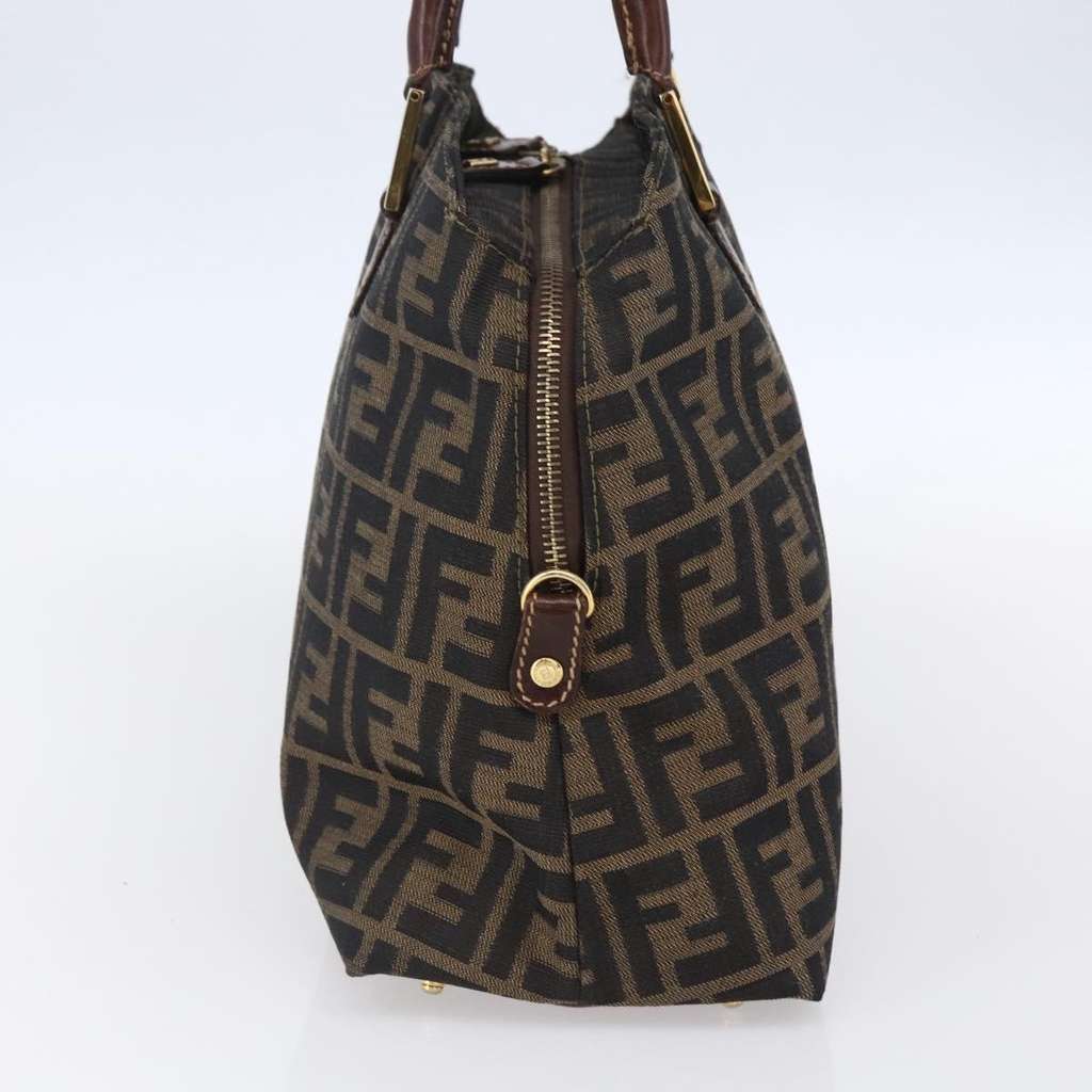 Fendi Vintage Convertible Satchel Brown Canvas Good condition - Inside View