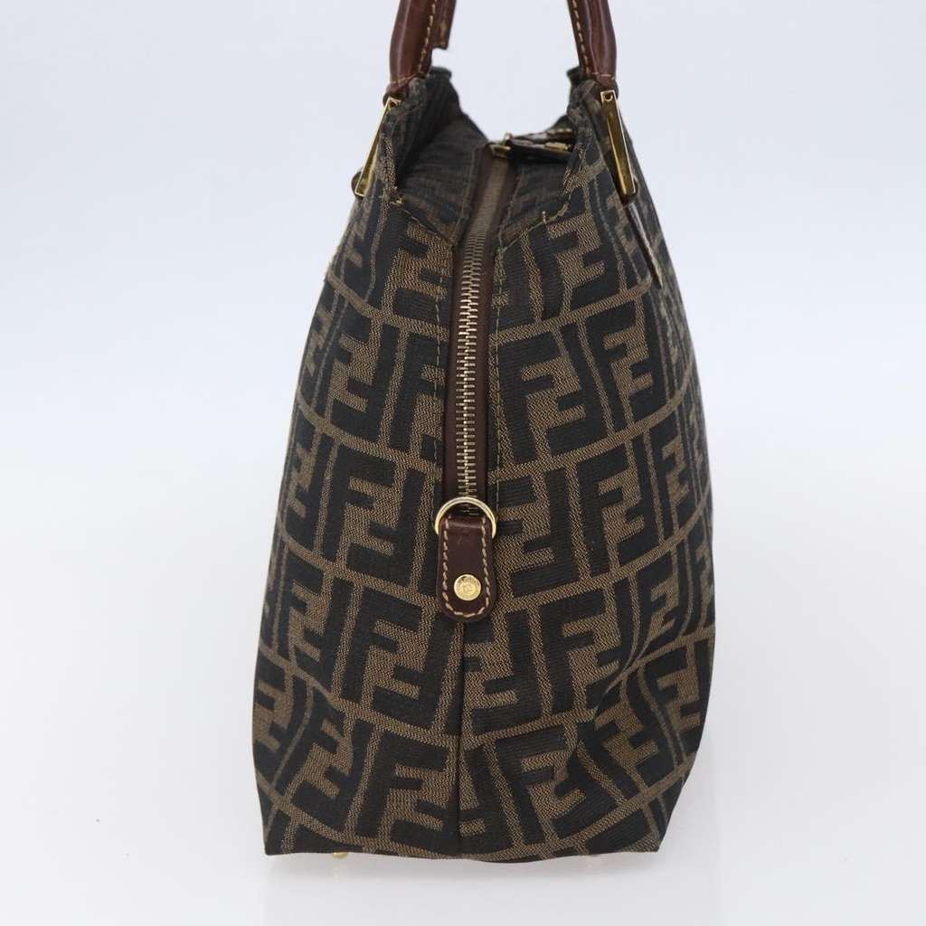 Fendi Vintage Convertible Satchel Brown Canvas Good condition - Model View