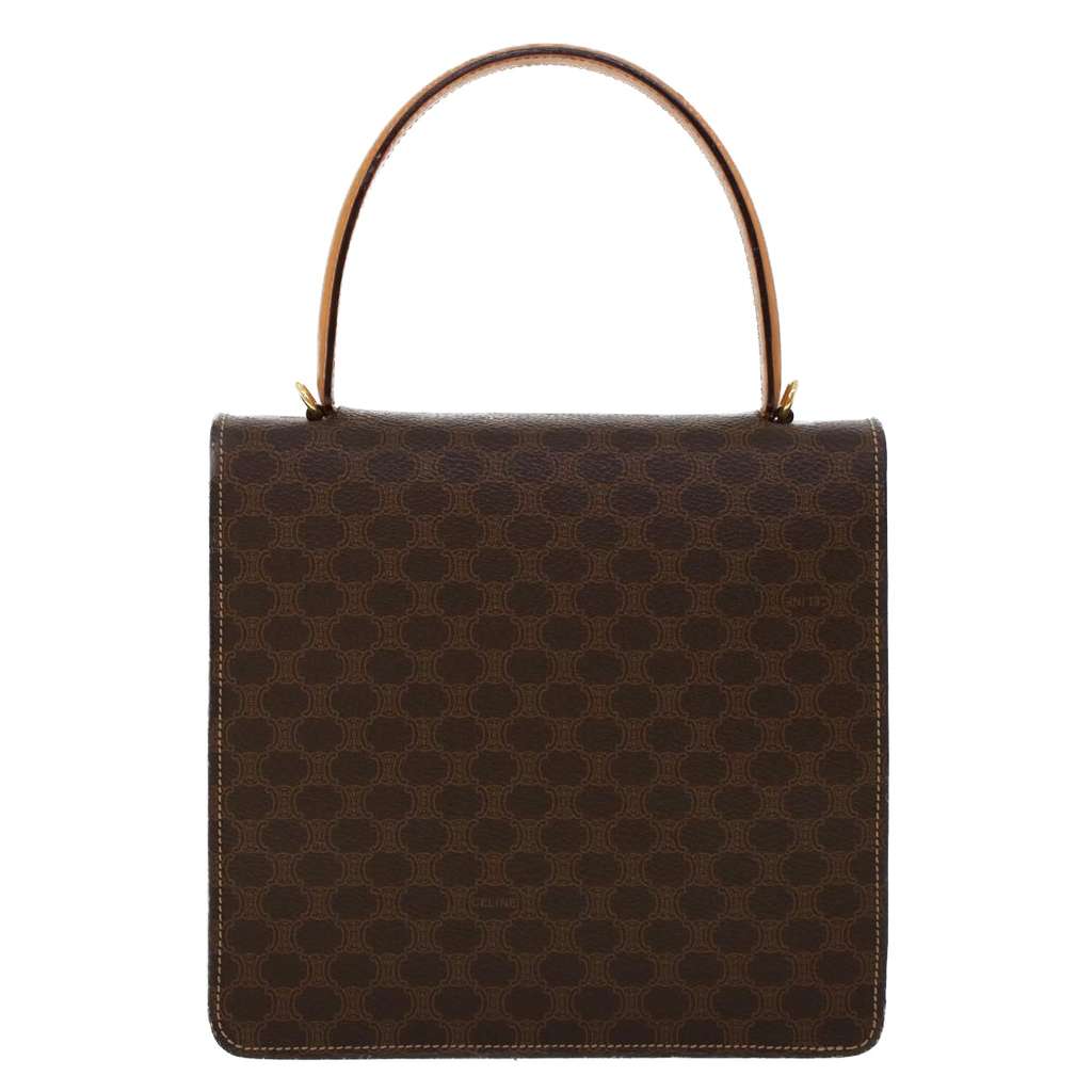 Celine C Macadam Handbag Brown Good condition - Back View