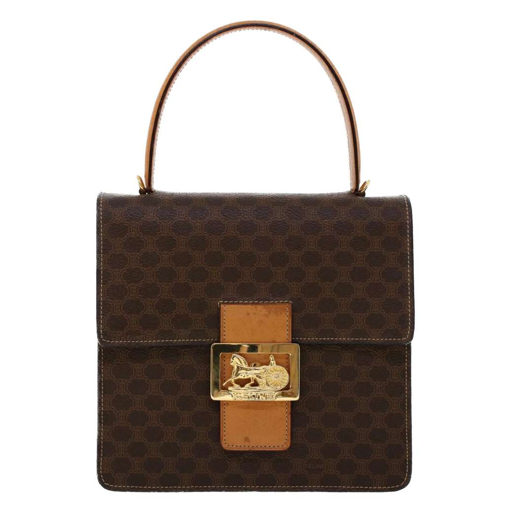 Celine C Macadam Handbag Brown Good condition - Inside View