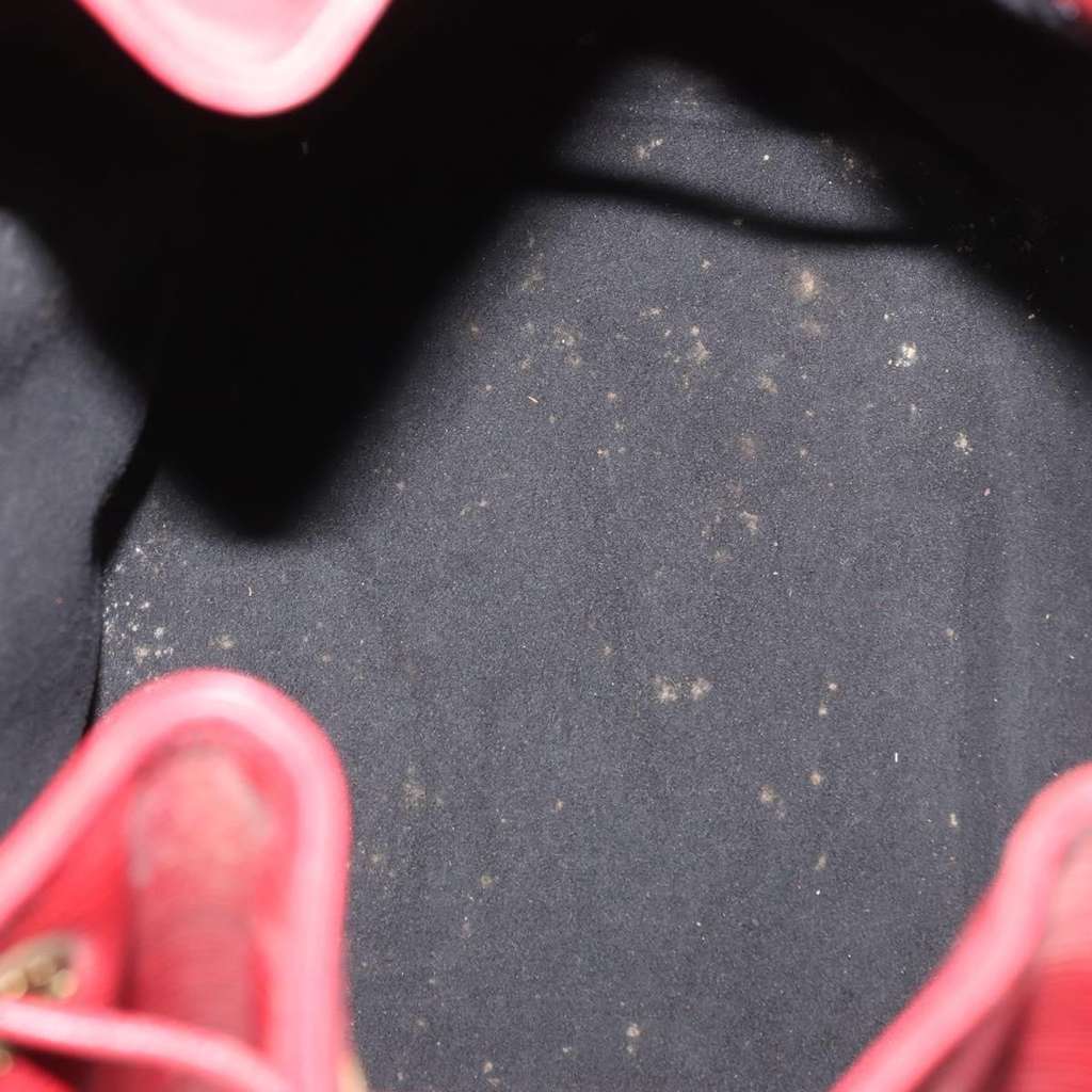 Louis Vuitton Petit Noe Handbag Red Leather Fair condition - Box View