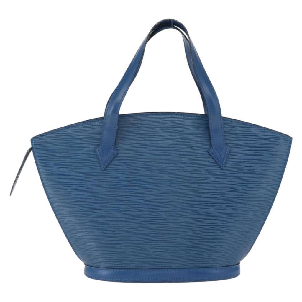 Louis Vuitton Saint Jacques Handbag Blue Leather Good condition - Back View