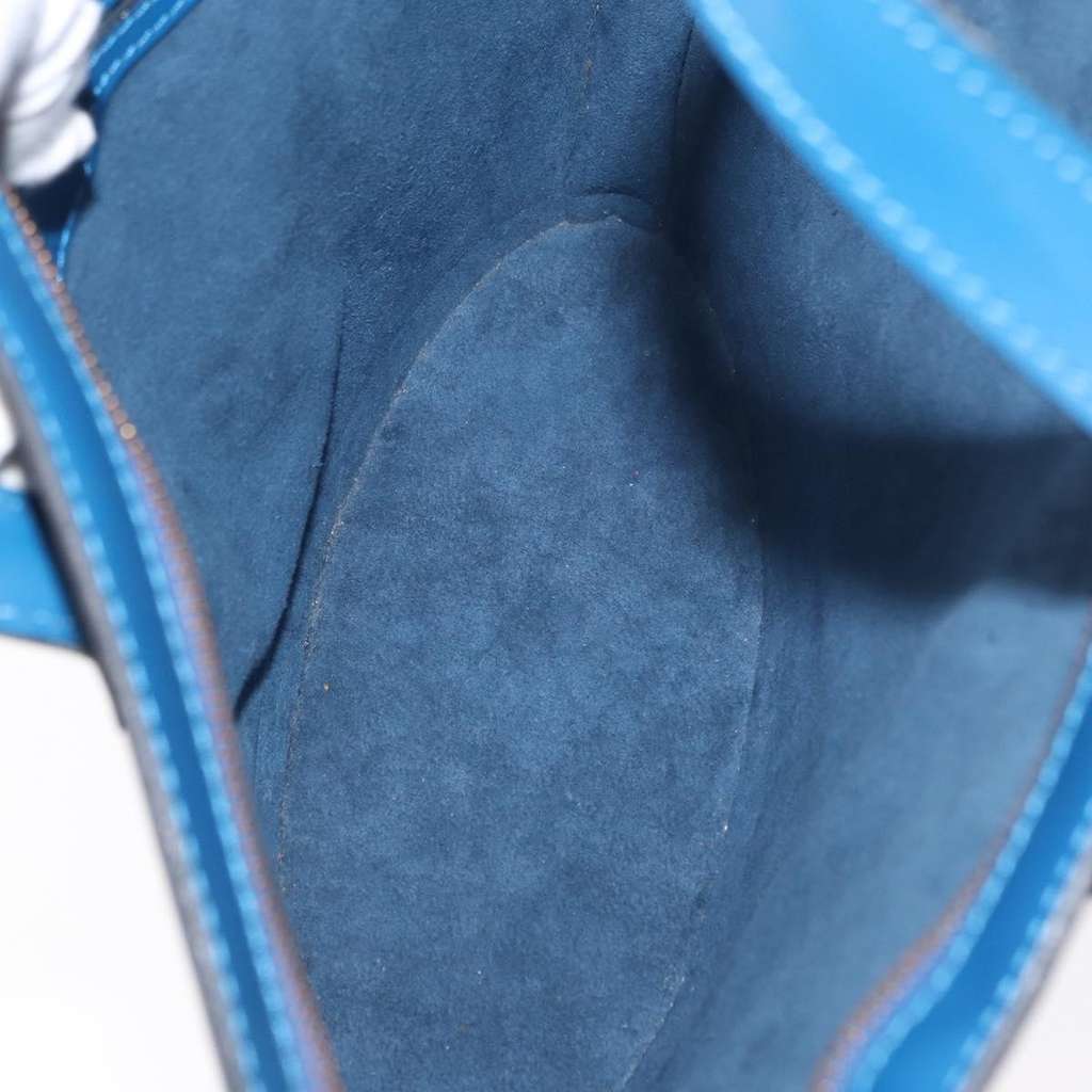 Louis Vuitton Saint Jacques Handbag Blue Leather Good condition - Model View
