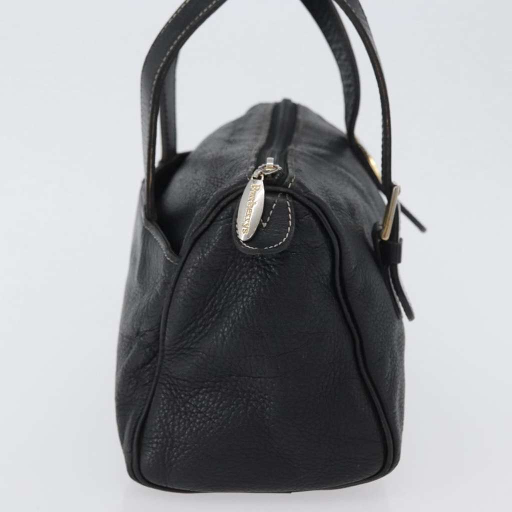 Burberry Vintage Handbag Black Leather Good condition - Model View