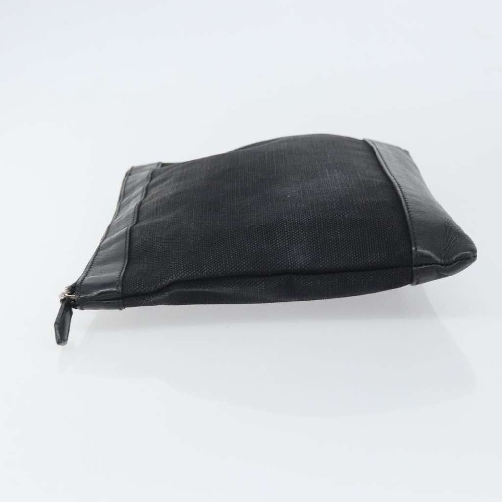 Balenciaga Navy Zip Pouch Black Canvas Fair condition - Model View