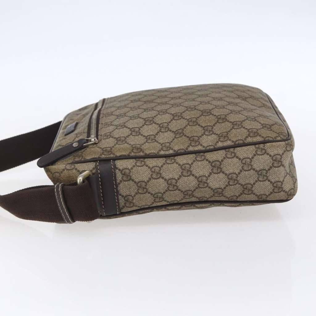 Gucci Front Zip Messenger Brown Canvas Good condition - Inside View