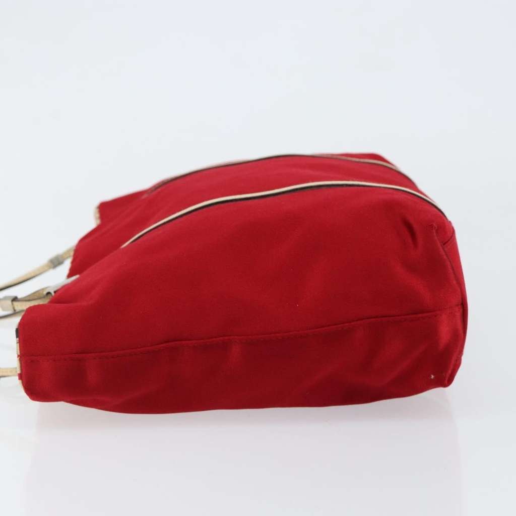 Prada Vintage Handbag Red Satin Good condition - Model View