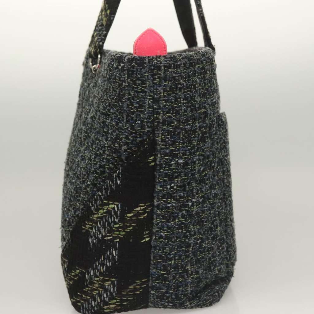 Chanel Cambon Tote Black Tweed Good condition - Inside View