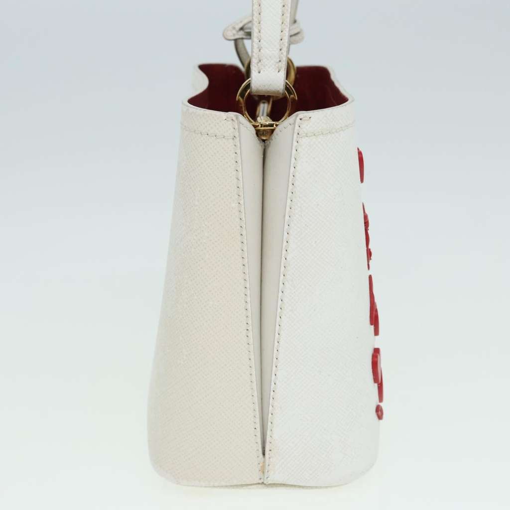 Prada Panier Bucket Bag White Leather Good condition - Inside View
