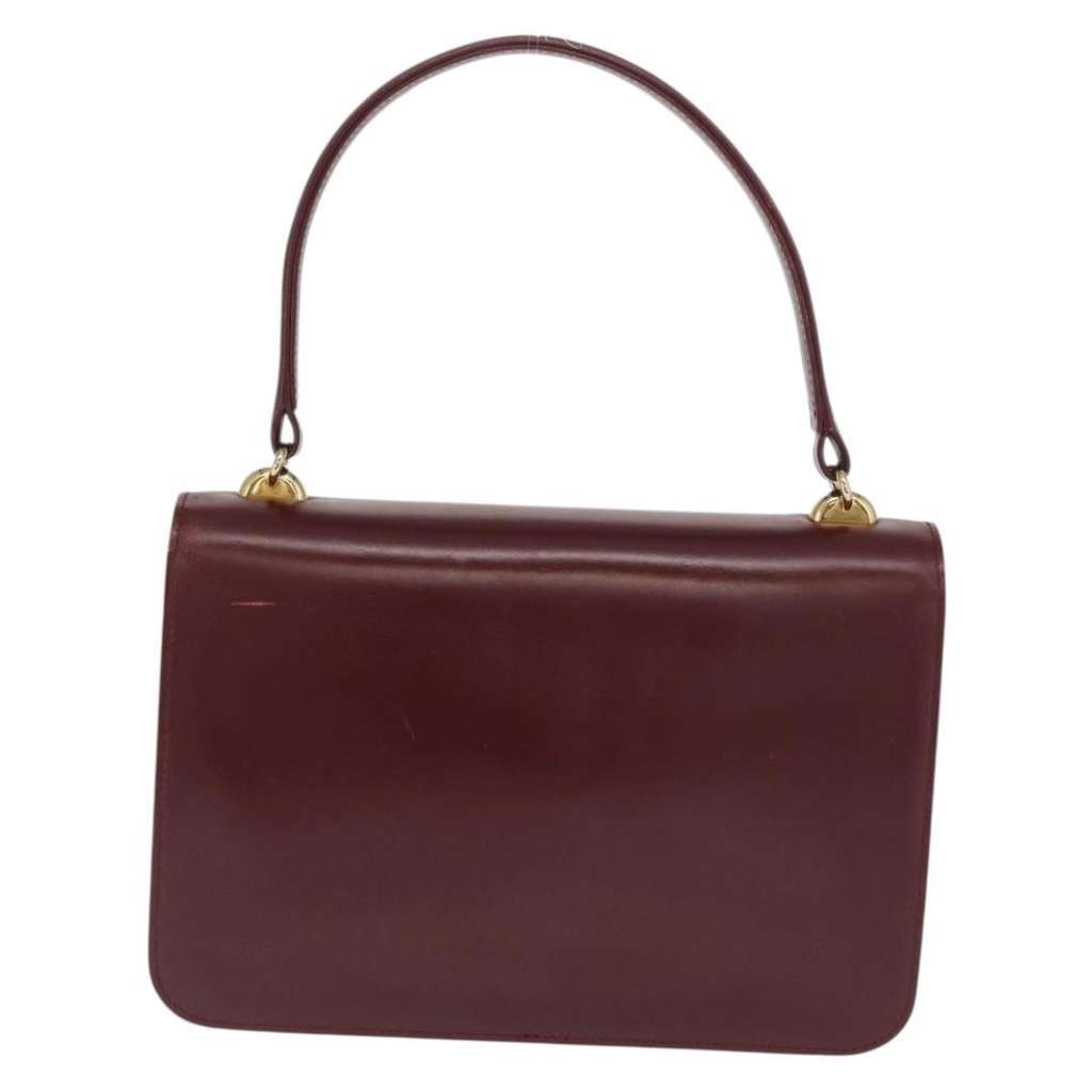 Gucci Vintage Handbag Burgundy Leather Good condition - Back View