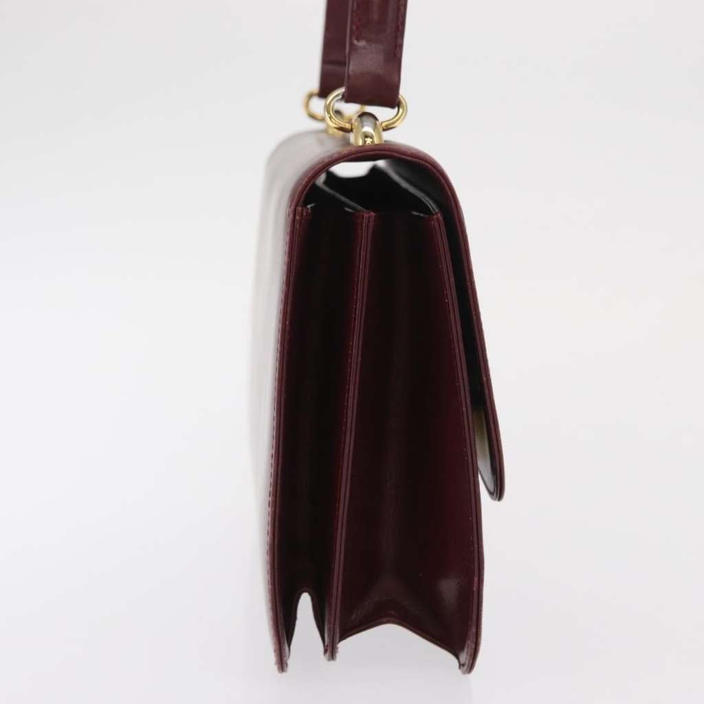 Gucci Vintage Handbag Burgundy Leather Good condition - Model View