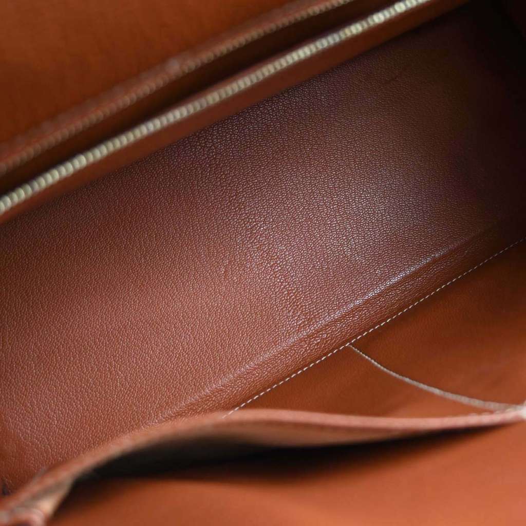 Hermès Kelly Handbag Brown Leather Good condition - Inside View