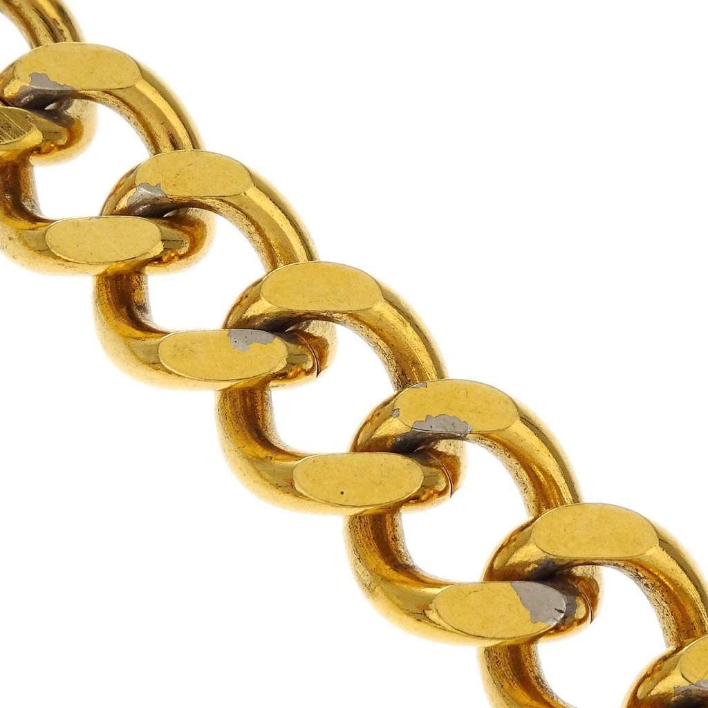 Chanel Medallion Chain Link Belt Gold Good condition - Inside View