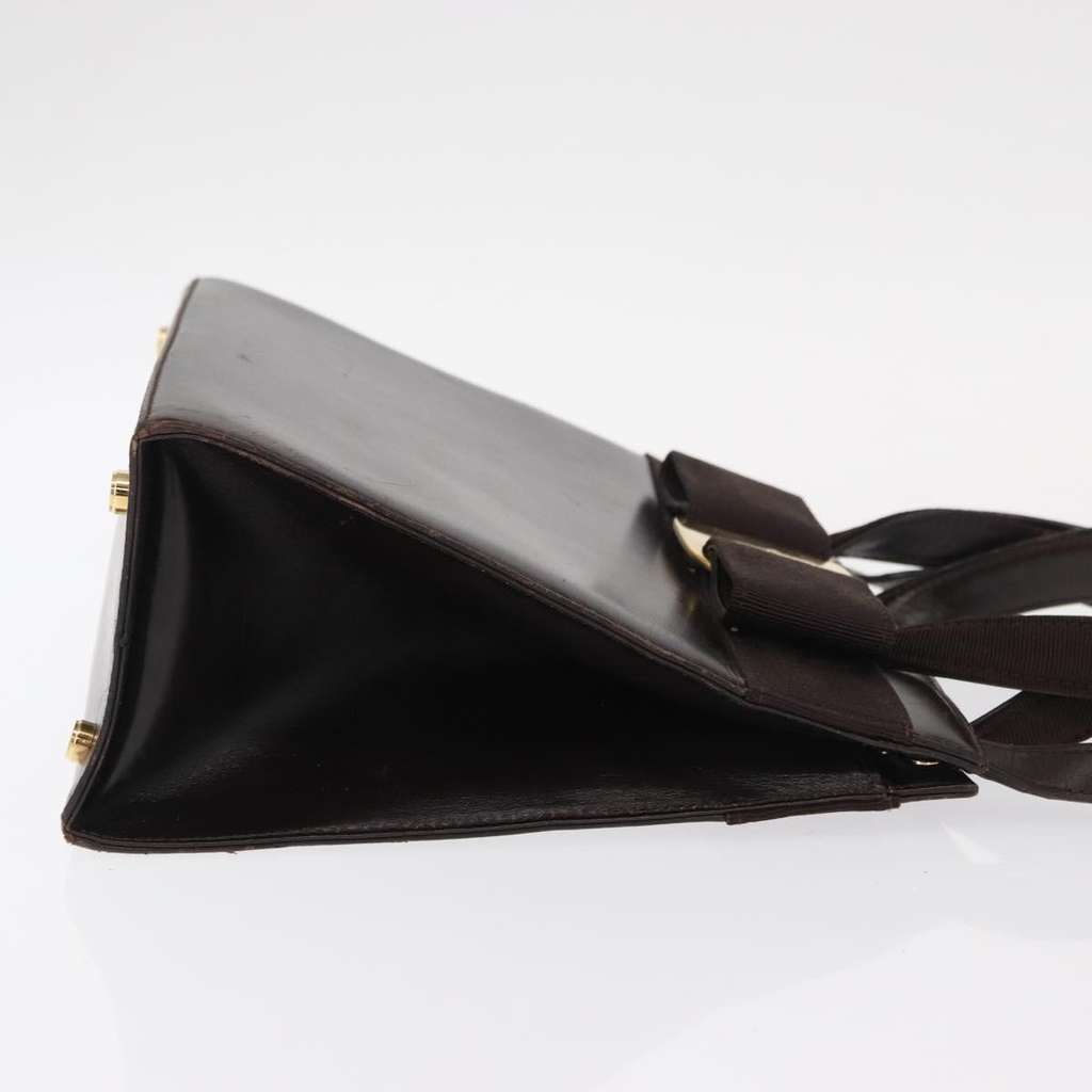 Salvatore Ferragamo Convertible Vara Bow Tote Brown Leather Good condition - Inside View