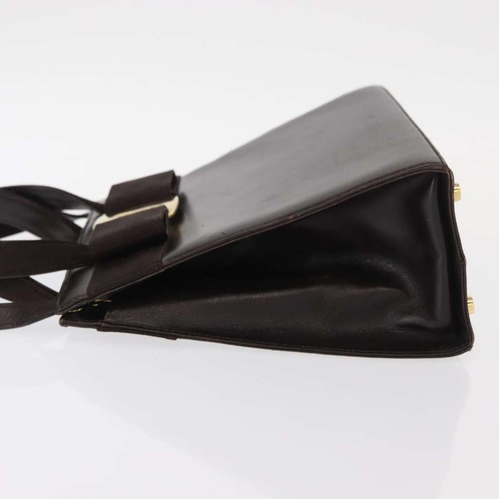 Salvatore Ferragamo Convertible Vara Bow Tote Brown Leather Good condition - Model View