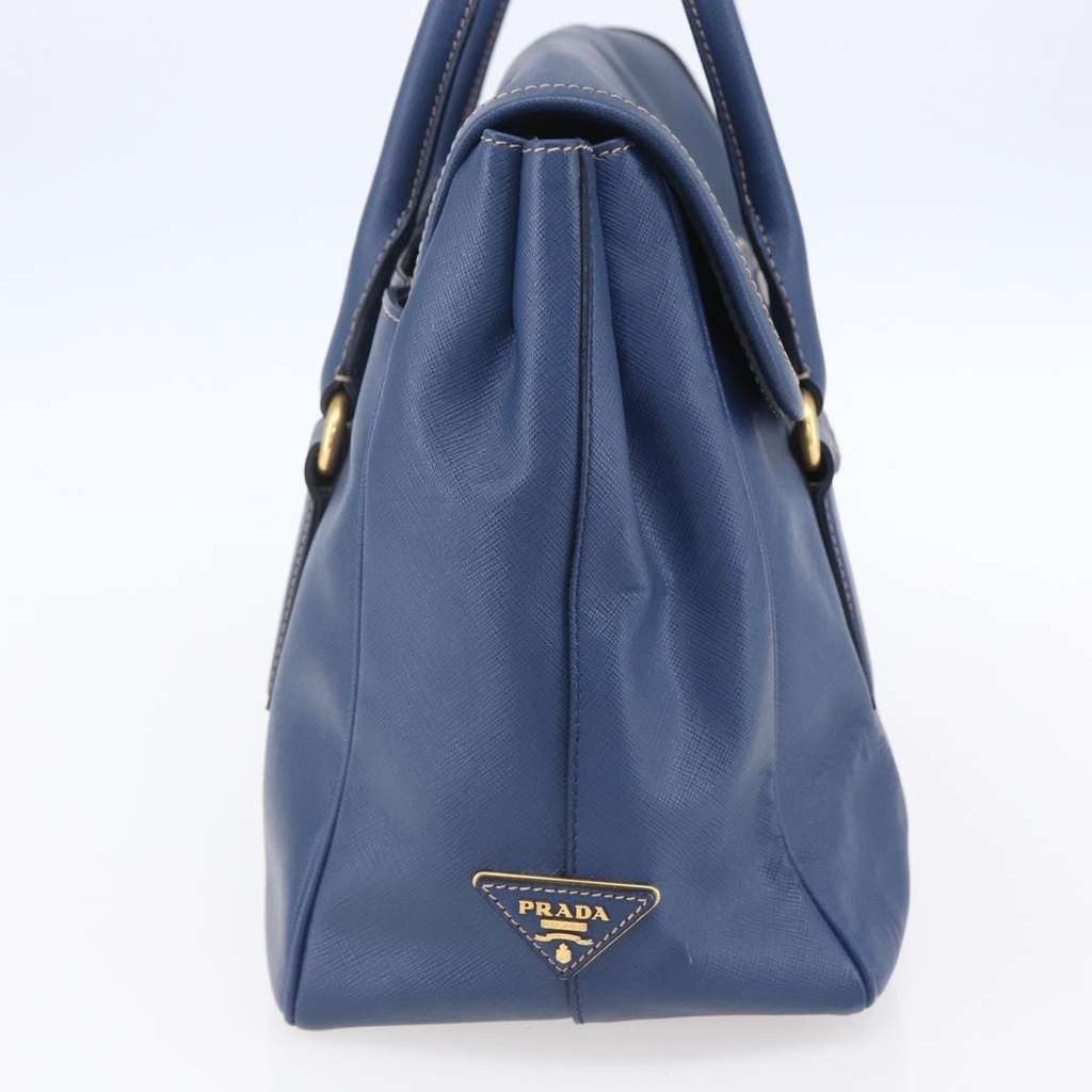 Prada Vintage Handbag Blue Leather Good condition - Inside View