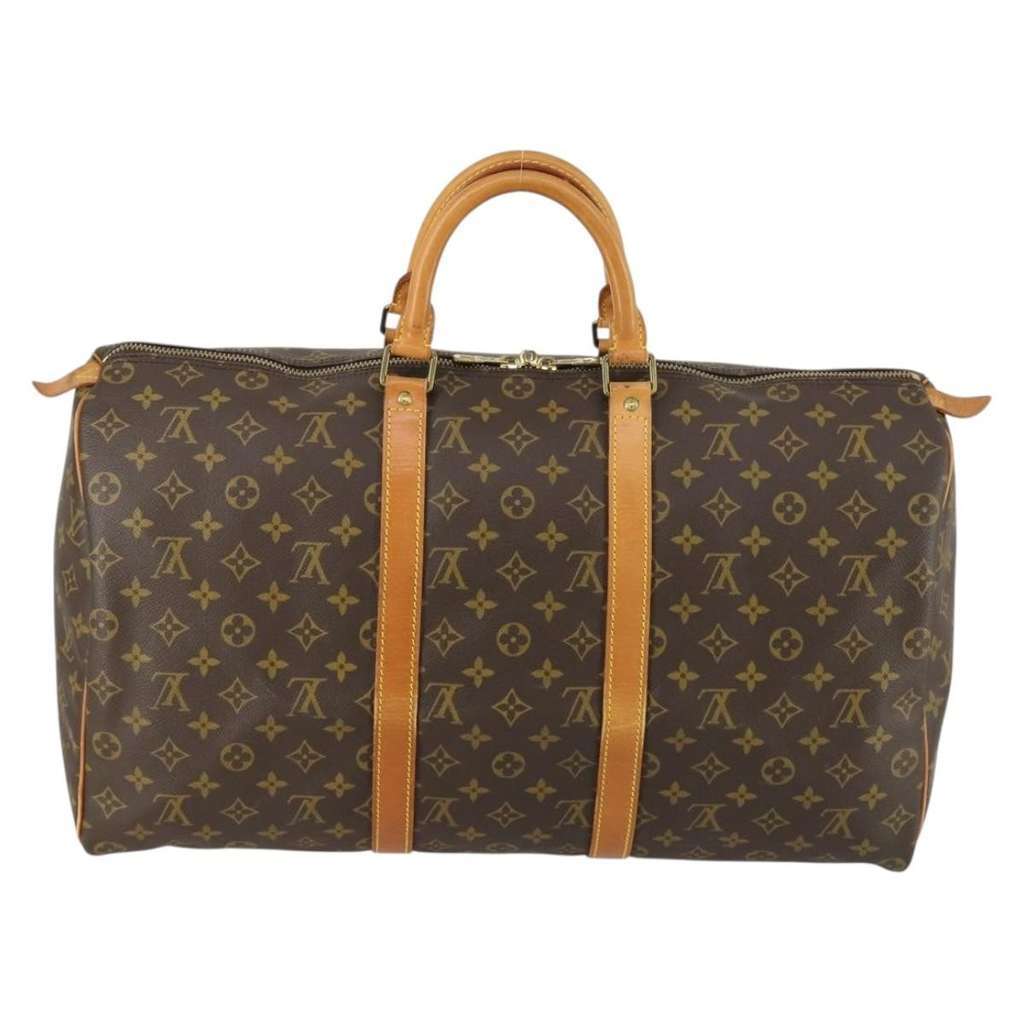 Louis Vuitton Keepall Bag Brown Canvas Good condition - Back View