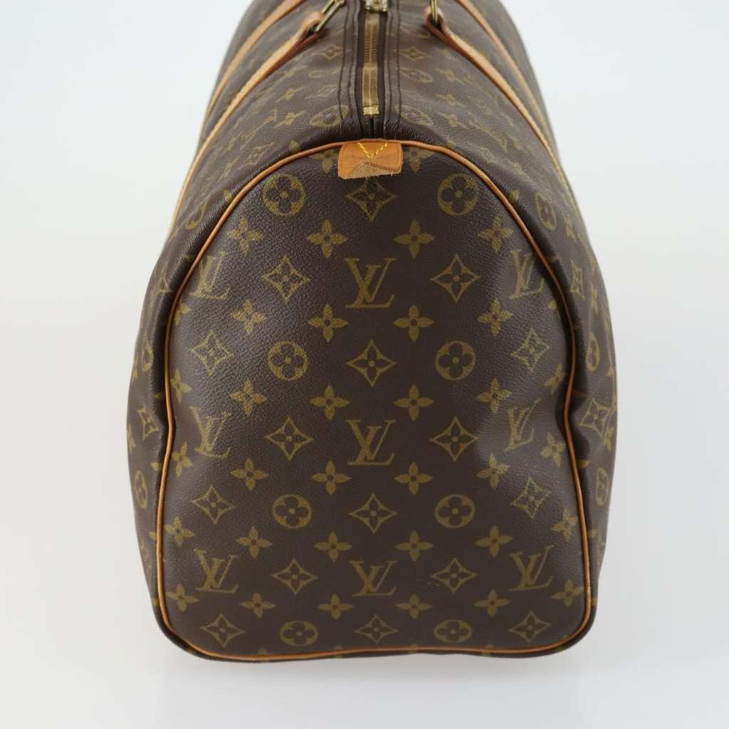 Louis Vuitton Keepall Bag Brown Canvas Good condition - Model View