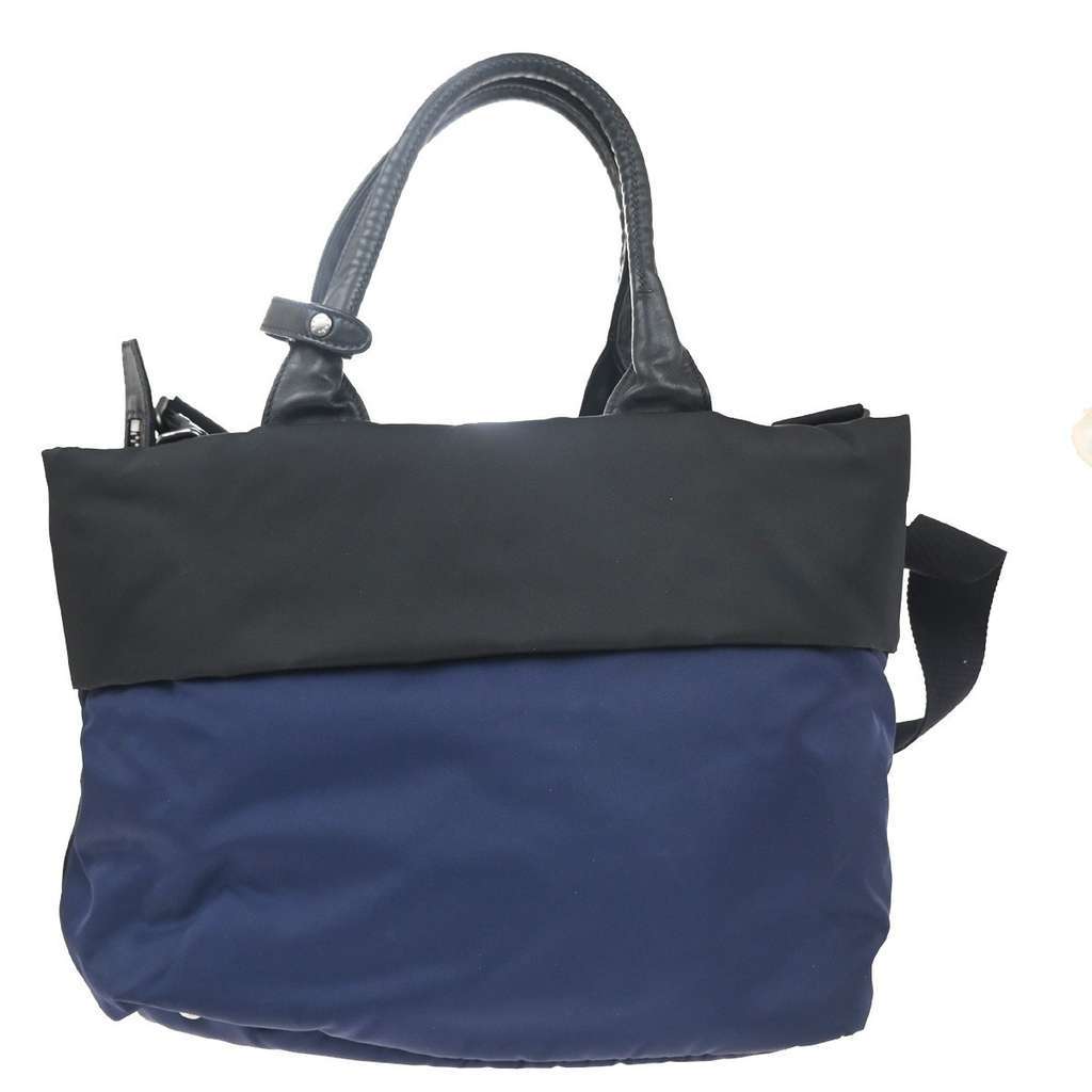 Prada Convertible Double Tote Black Good condition - Back View