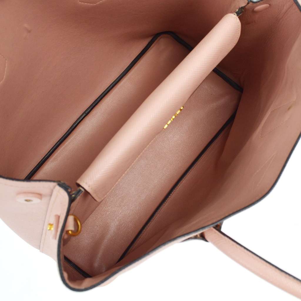 Prada Cuir Double Tote Pink Leather Good condition - Inside View