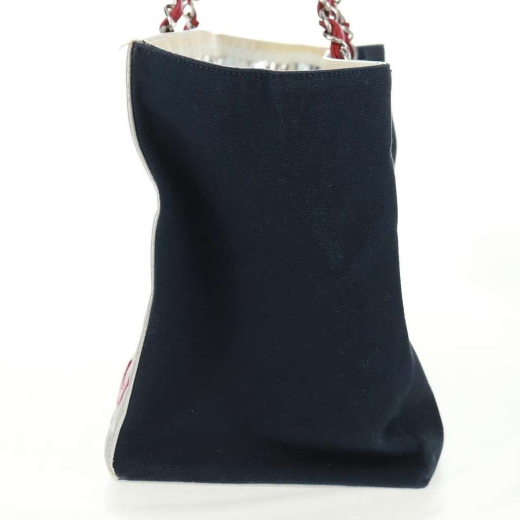 Chanel No.5 Tote Navy Canvas Good condition - Inside View