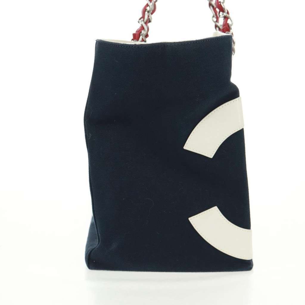 Chanel No.5 Tote Navy Canvas Good condition - Model View