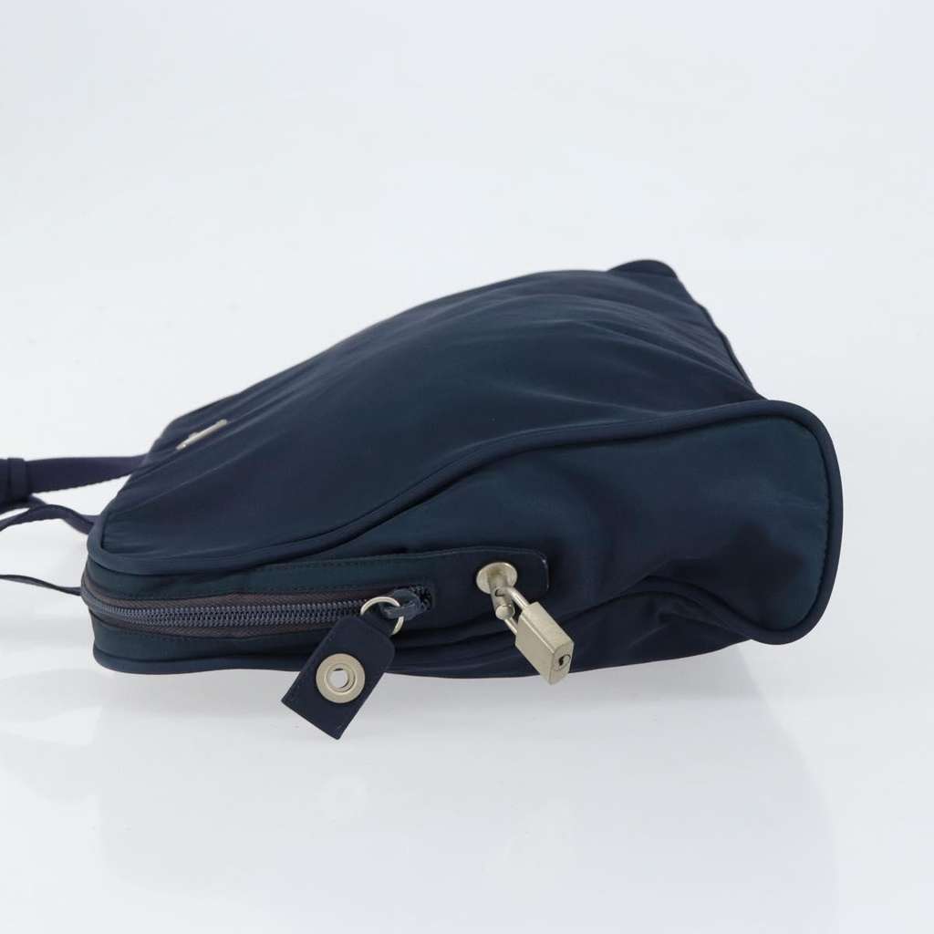 Prada Zip Around Tote Navy Good condition - Model View