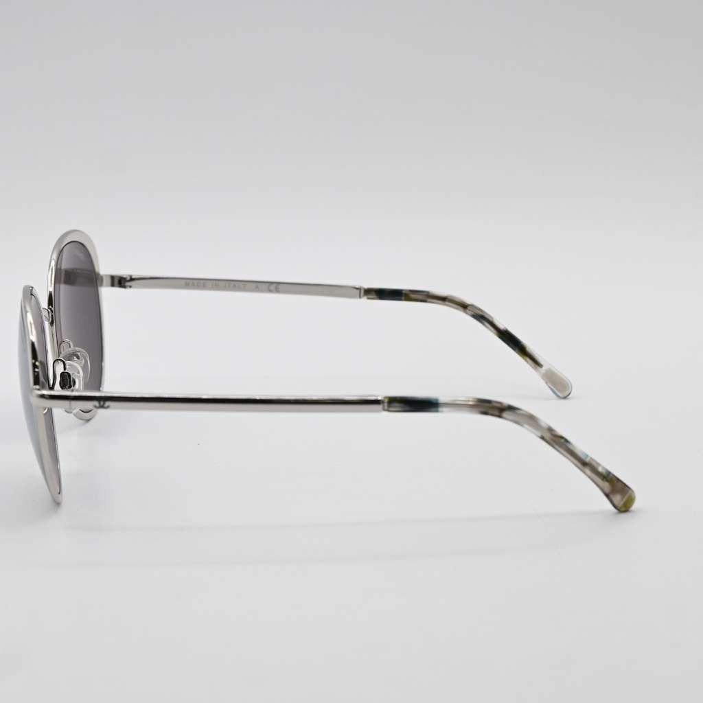 Chanel CHANEL Logo Sunglasses Eye Wear Silver Plastic Good condition - Back View