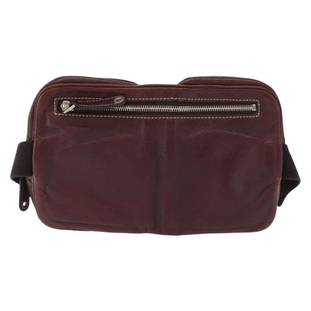 Gucci Belt Bag Burgundy Leather Good condition - Back View