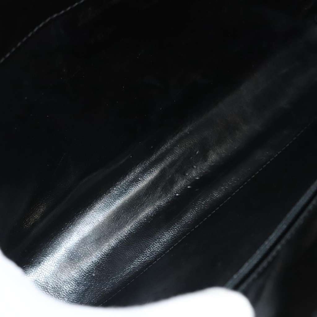 Salvatore Ferragamo Vintage Gancini Chain Shoulder Bag Black Good condition - Box View