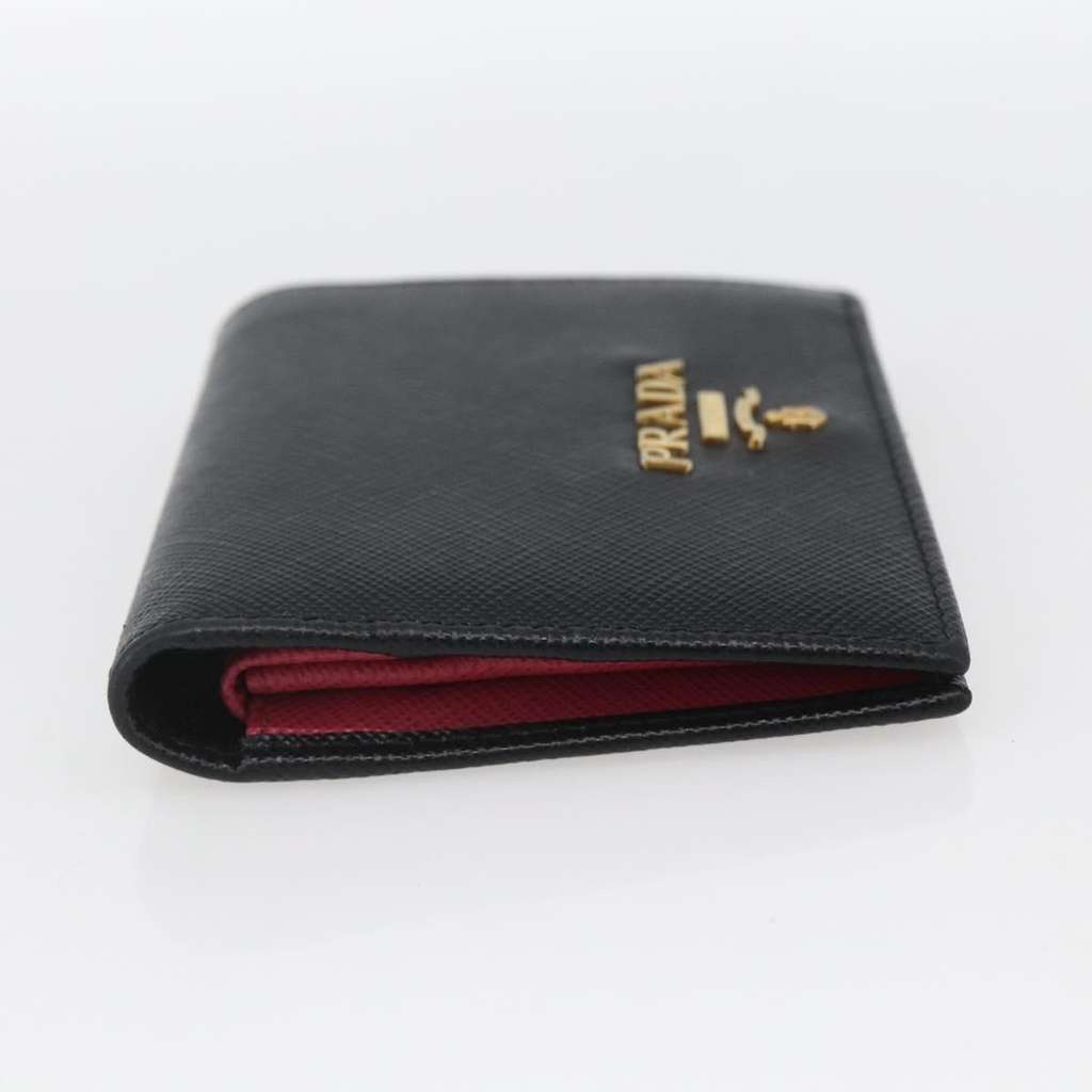 Prada Saffiano Wallet Black Leather Good condition - Inside View