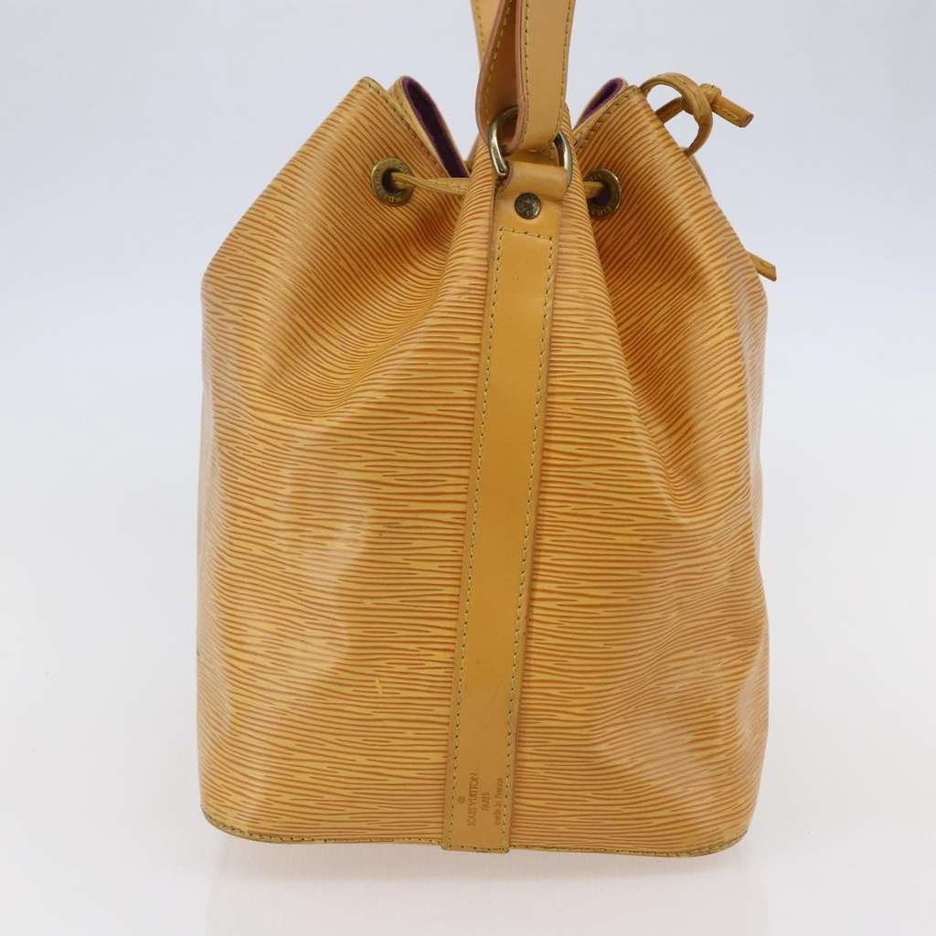 Louis Vuitton Petit Noe Handbag Yellow Leather Good condition - Inside View