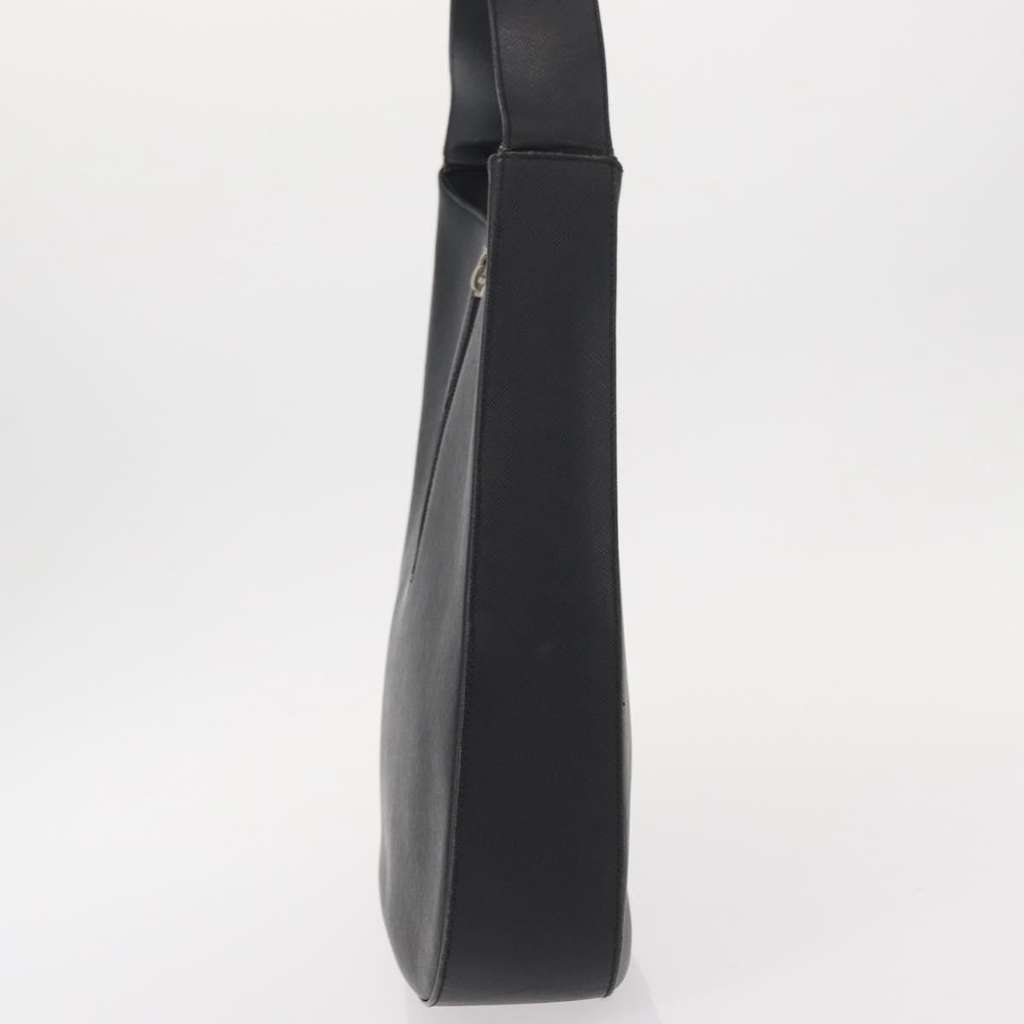 Salvatore Ferragamo Gancini Shoulder Bag Black Leather Good condition - Model View