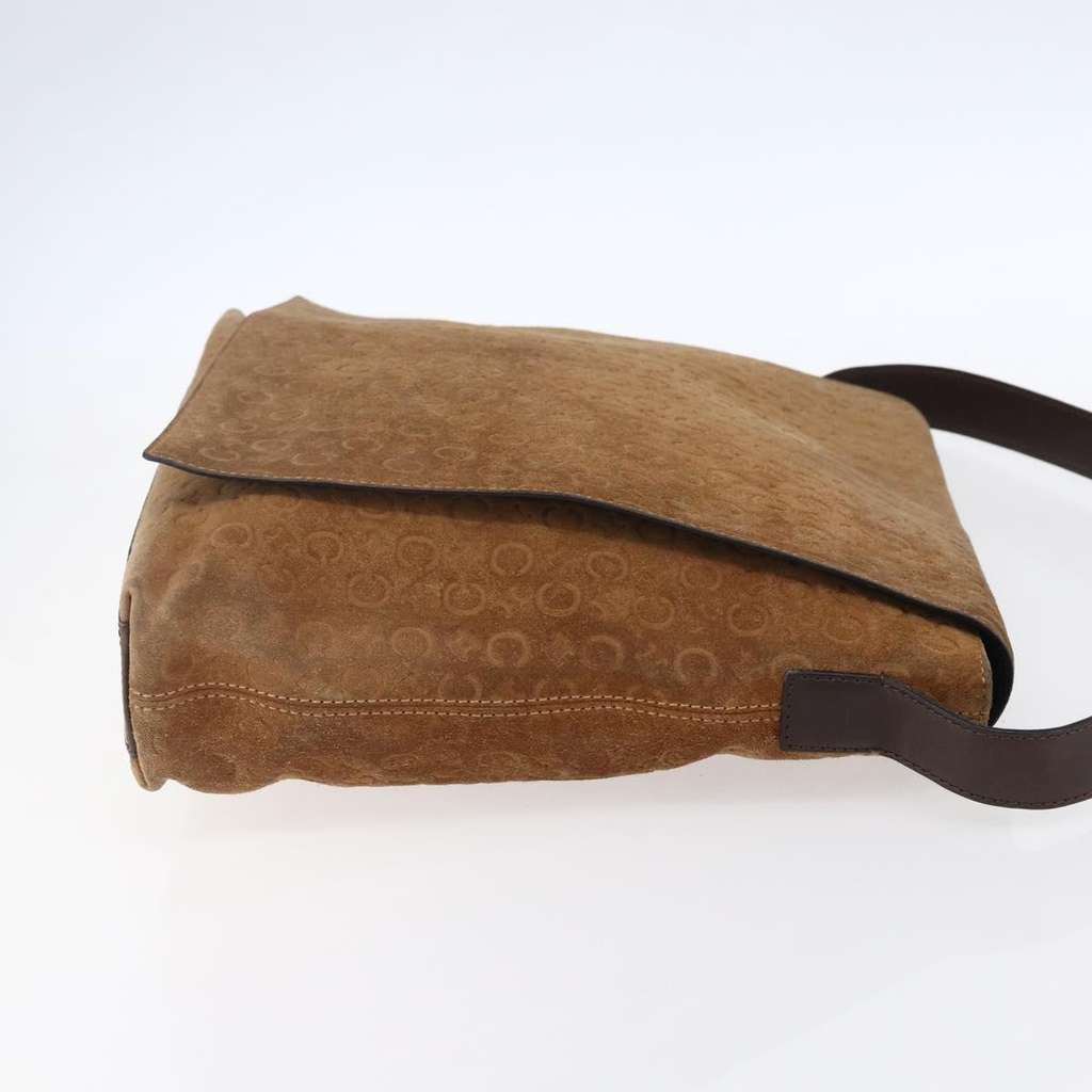 Celine C Macadam Shoulder bag Beige Suede Good condition - Model View