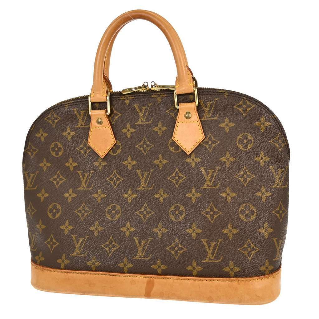 Louis Vuitton Alma Handbag Brown Canvas Good condition - Back View