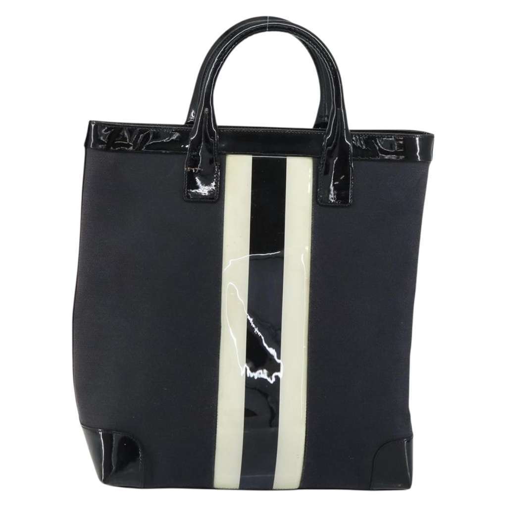 Gucci Vintage tote Black Canvas Good condition - Back View