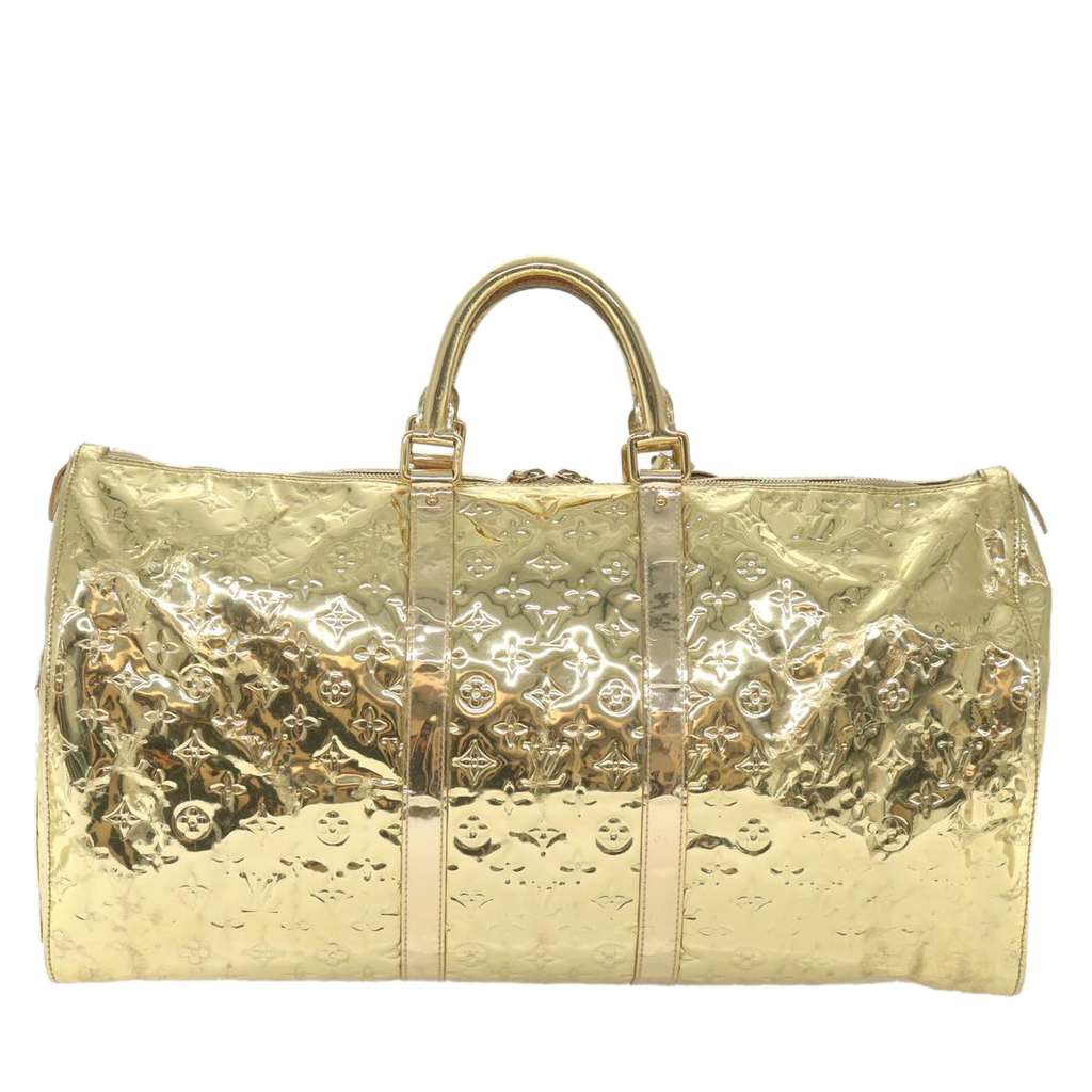 Louis Vuitton Keepall Bag Gold Good condition - Back View