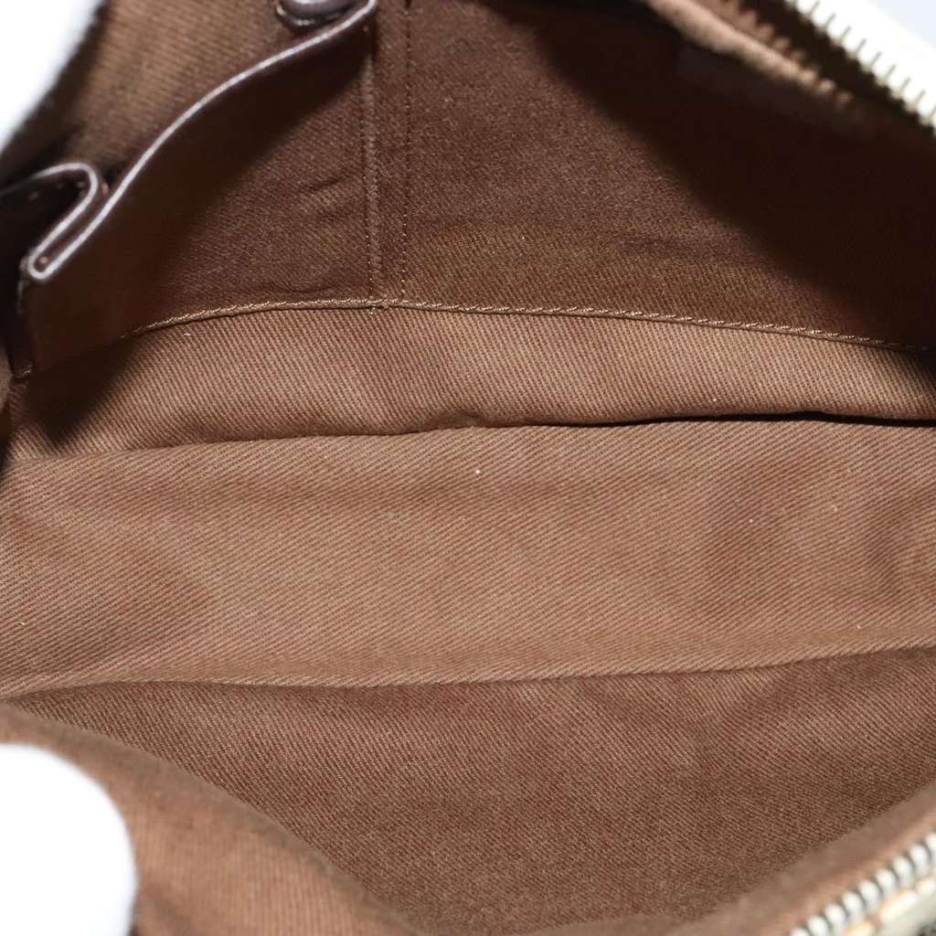 Celine Vintage Macadam Shoulder Bag White Canvas Good condition - Box View