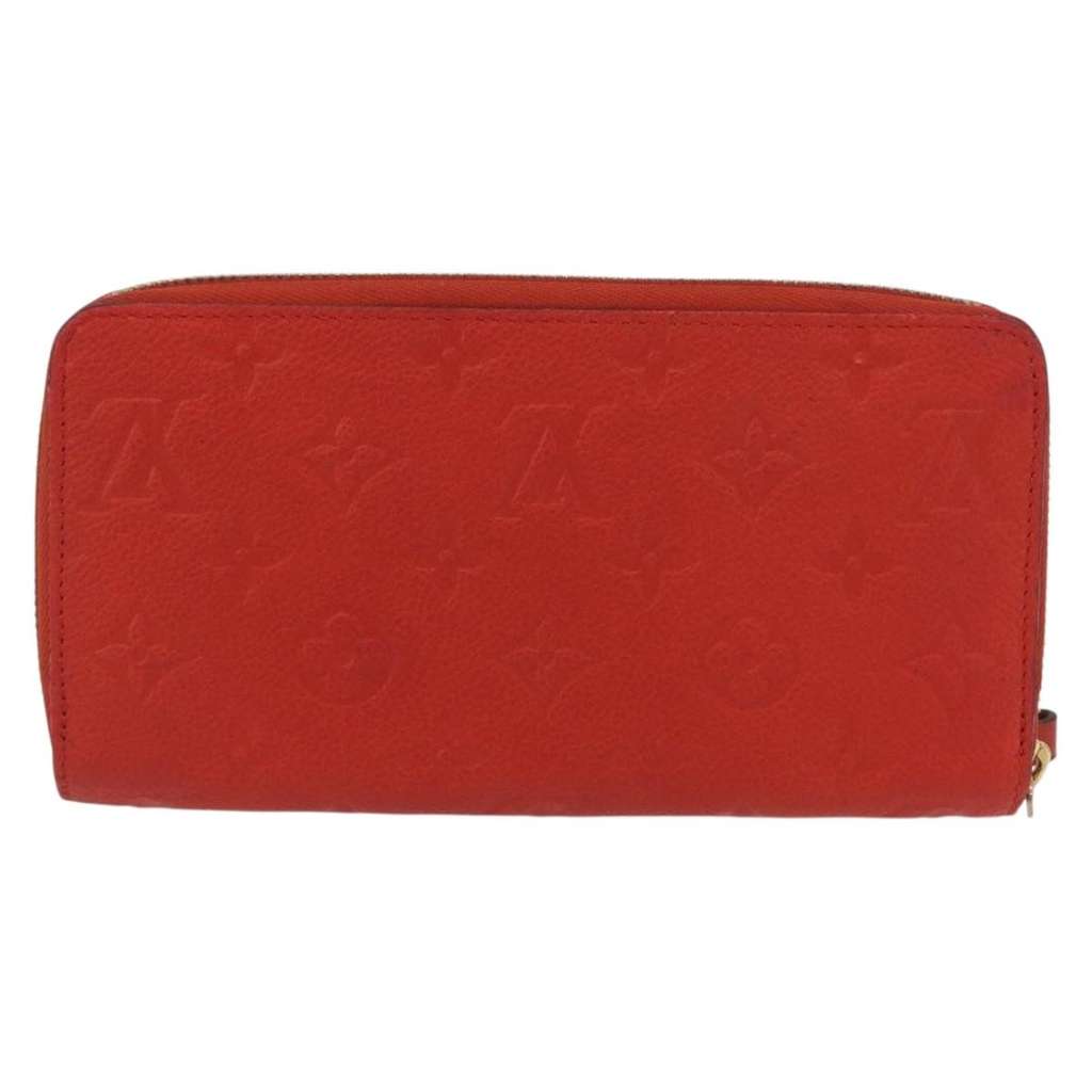 Louis Vuitton Portefeuille zippy Monogramme Empreinte Orange Leather Good condition - Back View