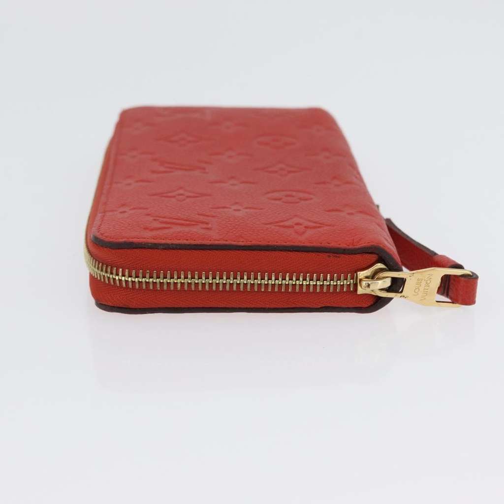 Louis Vuitton Portefeuille zippy Monogramme Empreinte Orange Leather Good condition - Model View